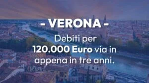 Debiti per 120000 Euro via in appena in tre anni